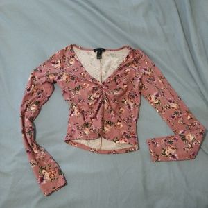 Forever 21 long sleeve crop top